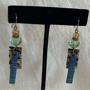 Art Glass Dangle Earrings